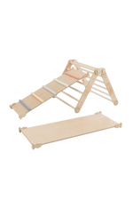 Kletterset MOON FLOW Rosé 3 in 1 | Rosa | 57 cm hoch | Rutsche wählbar - Kletterling – einfach Kind sein