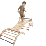Kletterrutsche MOON - runde Griffe | in 4 Farben | 2 Seiten | 111 x 43 cm - Kletterling – einfach Kind sein