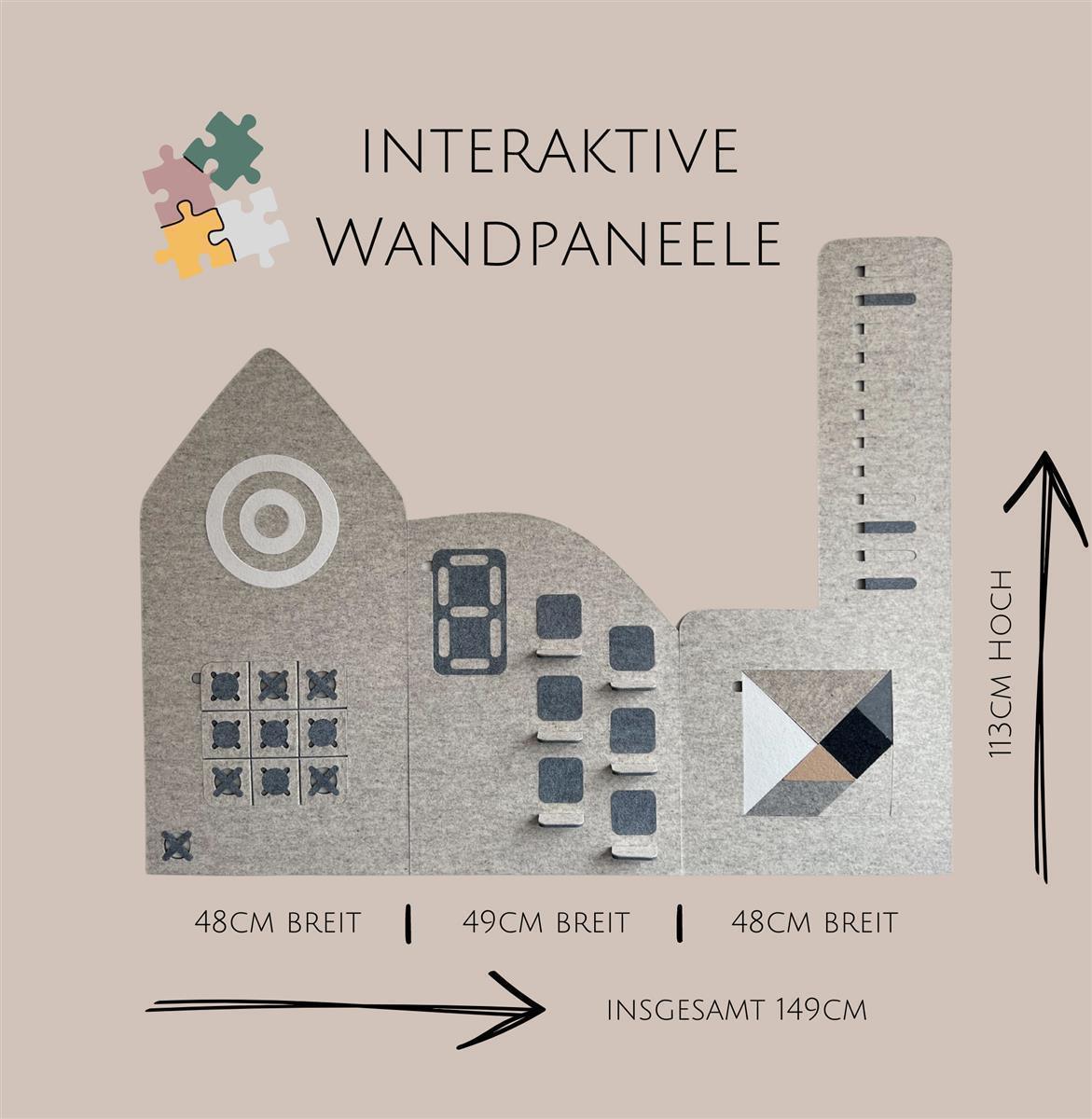 Interaktive Wandtafeln aus Wollfilz - Kletterling – einfach Kind sein