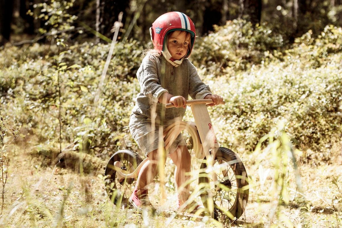Balance Bike 3in1 aus Holz - mitwachsendes Laufrad für Kinder ab 6 Monaten bis 6 Jahre - Kletterling – einfach Kind sein