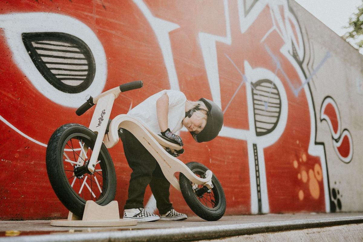 Balance Bike 3in1 aus Holz - mitwachsendes Laufrad für Kinder ab 6 Monaten bis 6 Jahre - Kletterling – einfach Kind sein