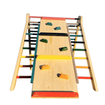 Kletterdreieck ROOT 2 + Rutsche | IN & OUTDOOR | 100 cm | Wunschfarbe möglich - Kletterling – einfach Kind sein