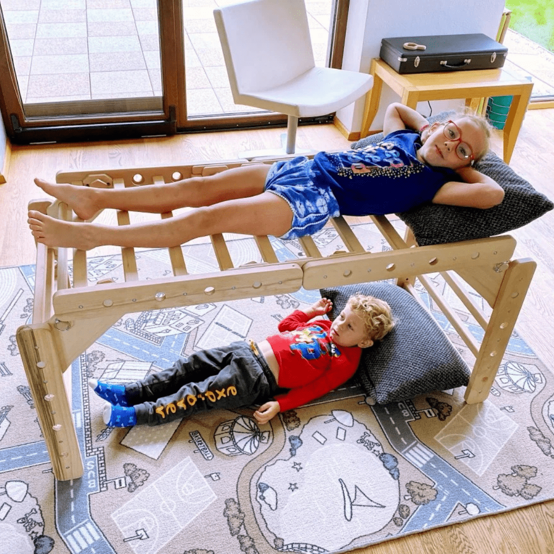 Sprossenwand LOOPO JUNGLE 20in1 | 200 kg belastbar | 2–99 Jahre | 20 Aufbauvariante - Kletterling – einfach Kind sein