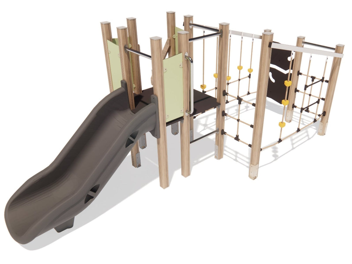 Klettergerüst SPIELPLATZ 120 | Robuste Outdoor - Lösung für Kitas (Alter bis 6 Jahre) - Kletterling – einfach Kind sein