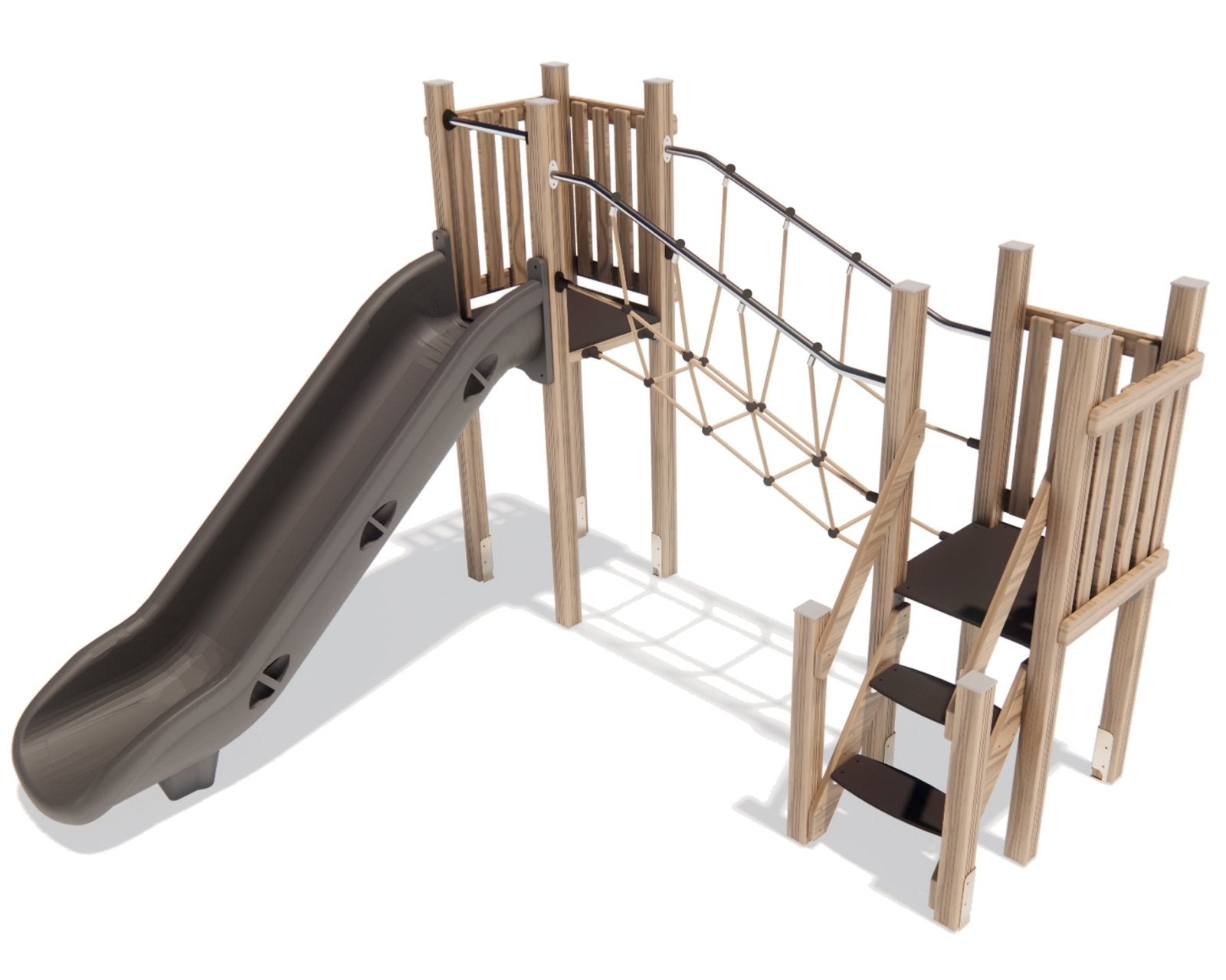 Klettergerüst SPIELPLATZ 255 | Sicheres und vielseitiges Spielgerät für Kindertagesstätten | für Kids von 3 bis 6 Jahre - Kletterling – einfach Kind sein
