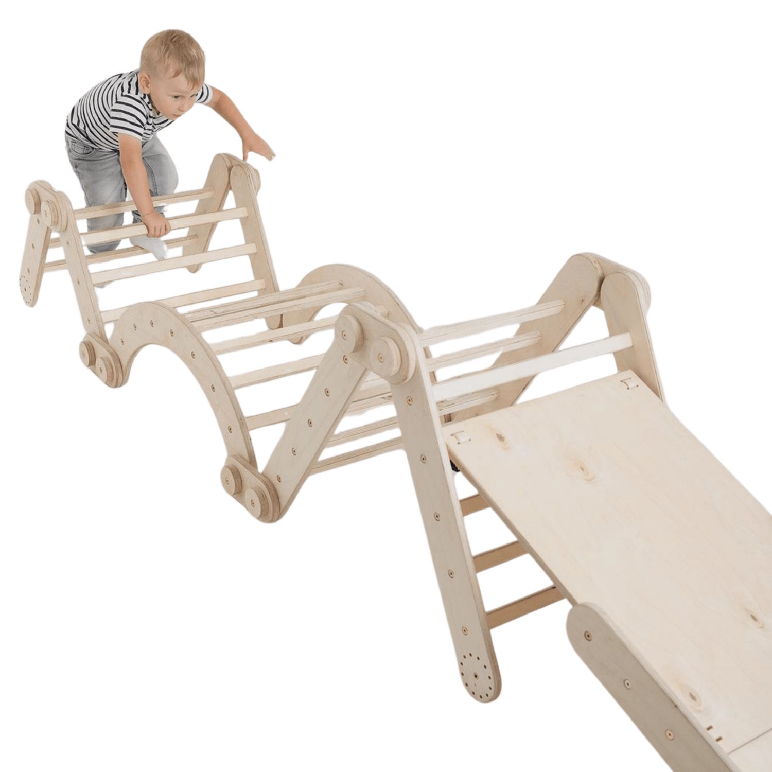 Modulares Kletterdreieck - Set ROBY | 58,5 cm | von Dreieck bis Komplettset wählbar | erweiterbar - Kletterling – einfach Kind sein