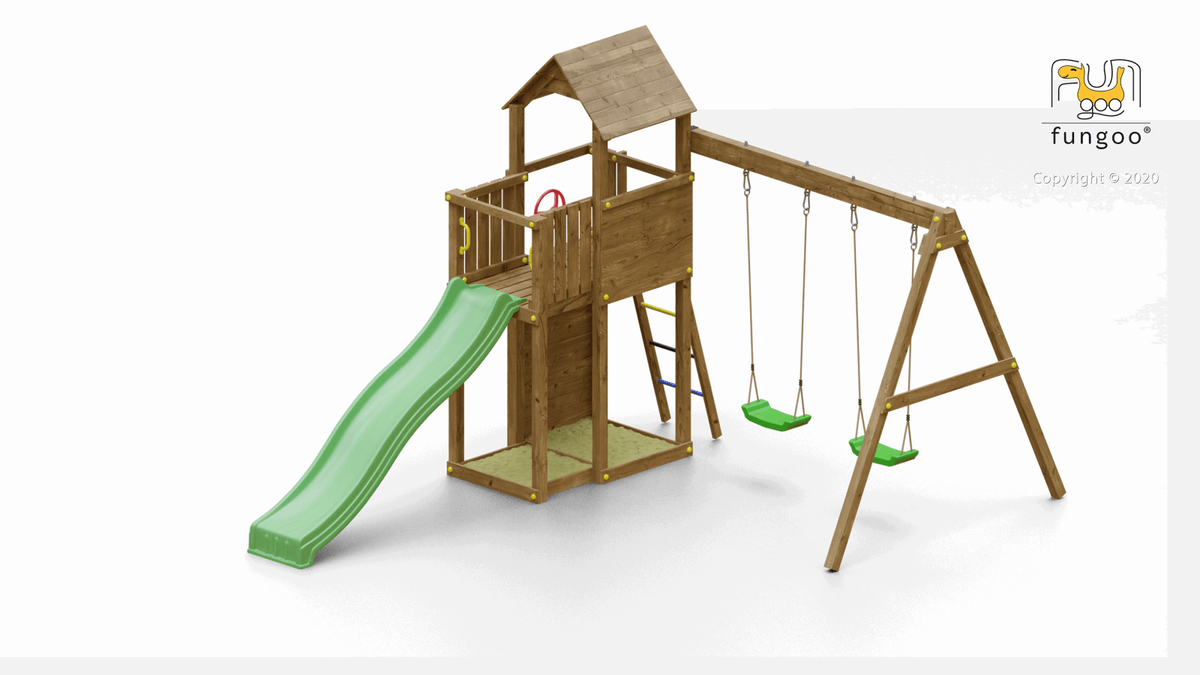 Spielturm Boomer3 - Kletterling – einfach Kind sein