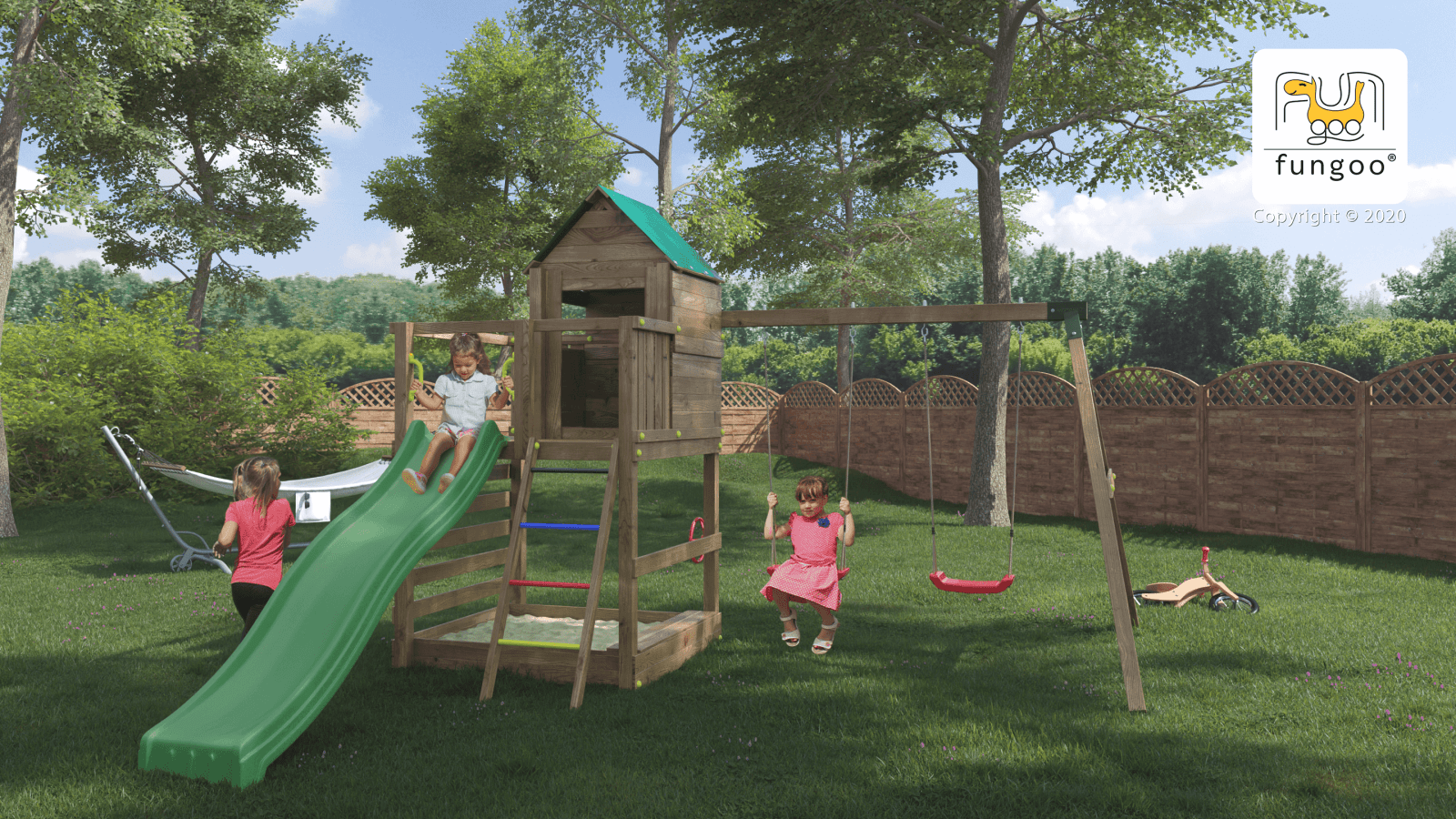 Spielturm Jarcas4: Das ultimative Spielparadies für Ihren Garten! - Kletterling – einfach Kind sein