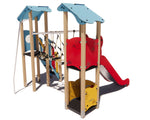 Klettergerüst SPIELPLATZ 226 | Robustes und sicheres Spielgerät für Kitas | Alter 3 bis 6 Jahre - Kletterling – einfach Kind sein