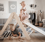 Kletterdreieck mit 2 Sensorik - Paneelen | Zwei Spielseiten | ab 2 Jahren - Kletterling – einfach Kind sein