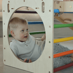 Spielset "Freunde" natur - Kletterwürfel mit einer Kletter - und Rutschrampe - Kletterling – einfach Kind sein