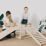 Spielset "Freunde" pastell - Kletterwürfel mit einer Kletter - und Rutschrampe - Kletterling – einfach Kind sein