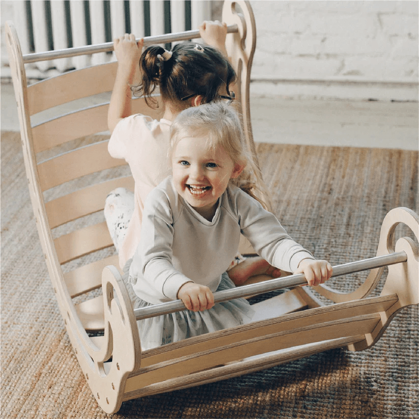 Spielset "Energetic" bunt - XXL Bogen mit Rutsche und Kissen - Kletterling – einfach Kind sein