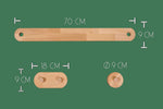 Balance Balken Set mit Hindernissen von PeterundDepi - Kletterling – einfach Kind sein