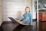 Balance Board aus Holz mit Filz - Unterseite von leg&go - Kletterling – einfach Kind sein
