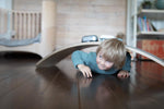 Balance Board aus Holz mit Filz - Unterseite von leg&go - Kletterling – einfach Kind sein