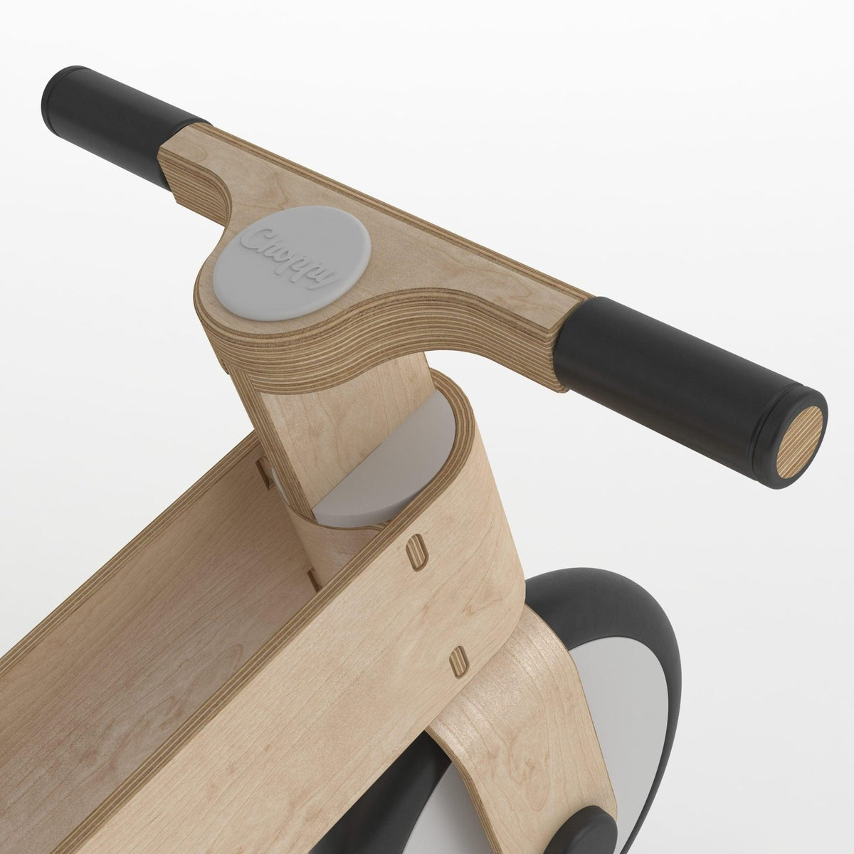Laufrad aus Holz "Choppy" für Kinder von 1 - 4 (Schwarz) - Kletterling – einfach Kind sein
