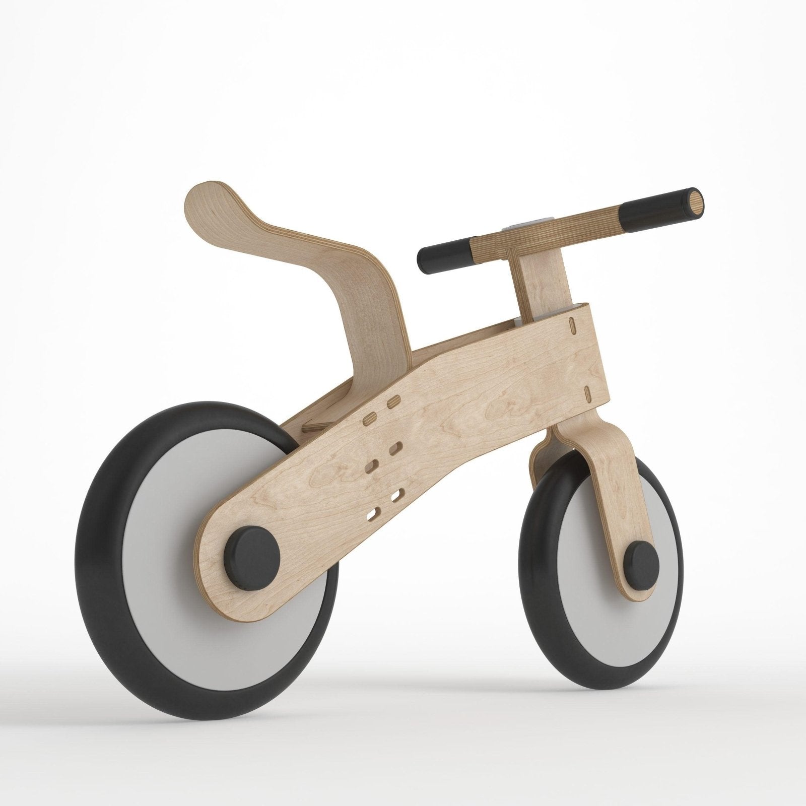 Laufrad aus Holz "Choppy" für Kinder von 1 - 4 (Schwarz) - Kletterling – einfach Kind sein