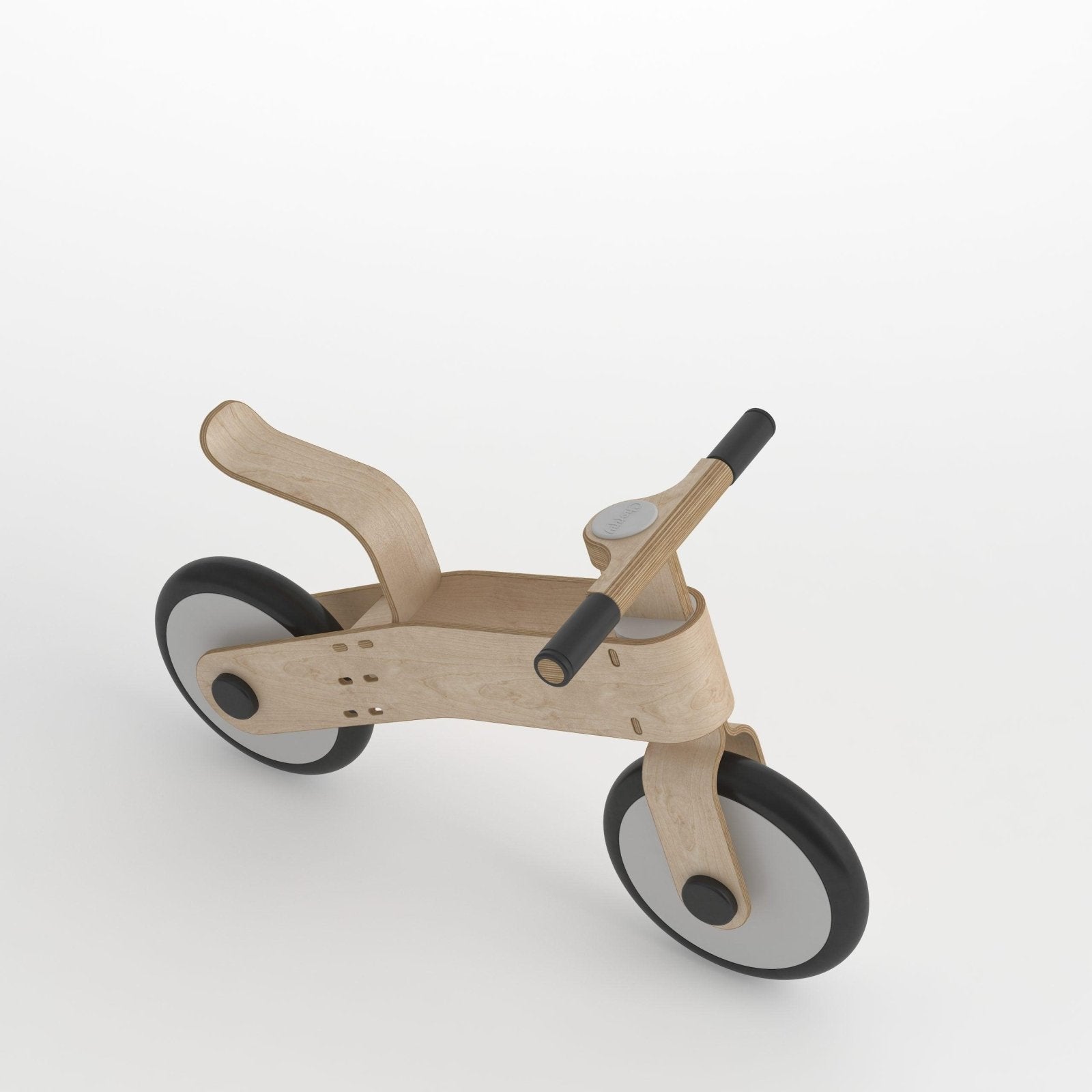 Laufrad aus Holz "Choppy" für Kinder von 1 - 4 (Schwarz) - Kletterling – einfach Kind sein