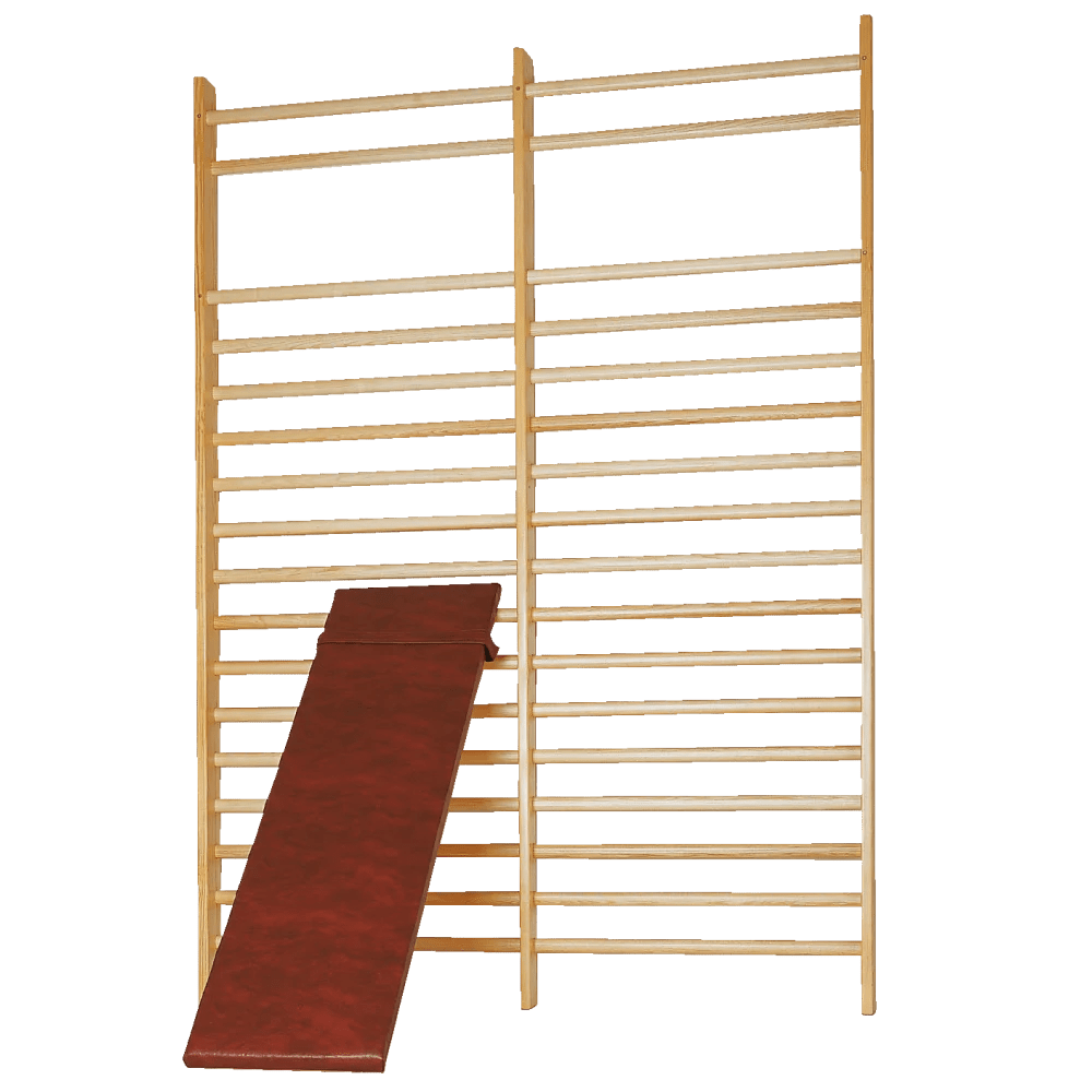 Sprossenwand DOPPEL THIEME | Zwei Sprossenfelder | 260 (opt: 280) x 200 x 14 cm - Kletterling – einfach Kind sein