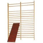 Sprossenwand DOPPEL THIEME | Zwei Sprossenfelder | 260 (opt: 280) x 200 x 14 cm - Kletterling – einfach Kind sein