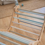 Verstellbares Kletterdreieck FULL MOON | BLAU | 30 Formen | 98 x 67,5 cm | max. 50 kg - Kletterling – einfach Kind sein