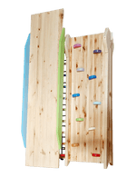 Kletterdreieck ROOT 4 + Rutsche | IN & OUTDOOR | 4 Kletterpfade | 120 cm - Kletterling – einfach Kind sein