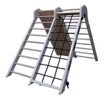 Kletterdreieck ROOT 130 | IN & OUTDOOR | 130 cm hoch | 4 Kletterpfade | zusammenklappbar - Kletterling – einfach Kind sein