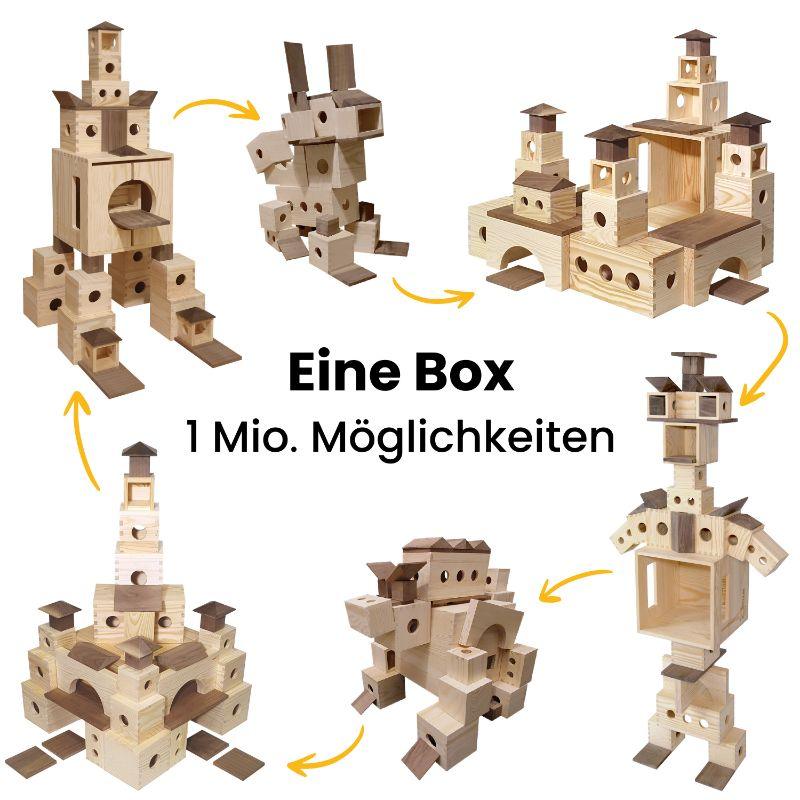 Kreativbaukasten für Kinder - Spielzeug aus Holz | Handarbeit | Natürlich - MATZBOX - Kletterling – einfach Kind sein