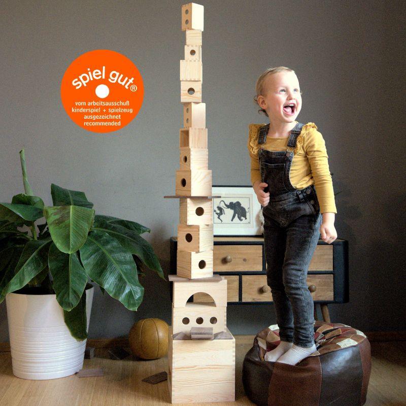 Kreativbaukasten für Kinder - Spielzeug aus Holz | Handarbeit | Natürlich - MATZBOX - Kletterling – einfach Kind sein