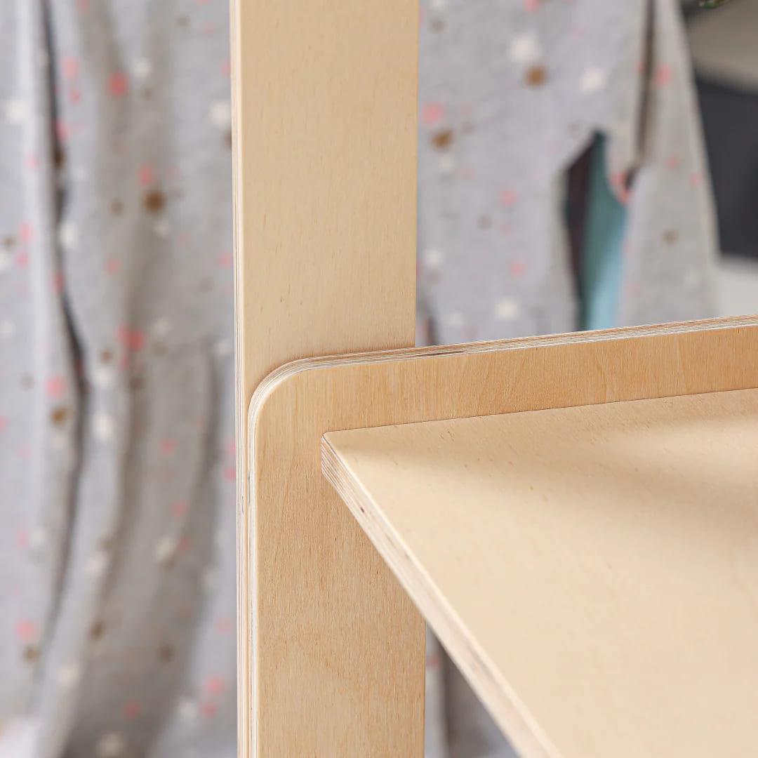 Montessori Eckregal mit drei Etagen - Kletterling – einfach Kind sein