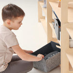 Montessori Eckregal mit drei Etagen - Kletterling – einfach Kind sein