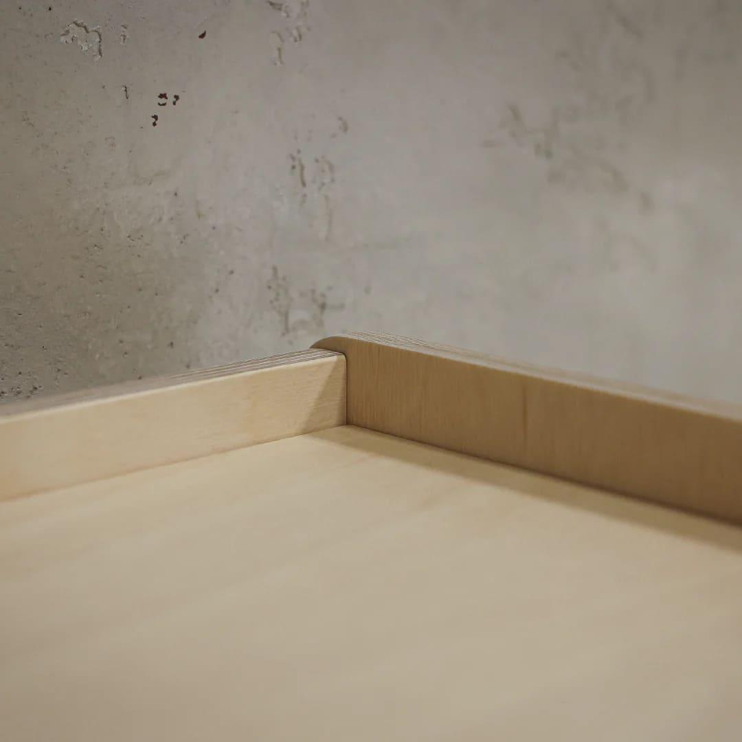 Montessori Kleiderschrank mit drei Etagen und Kleiderstange - Kletterling – einfach Kind sein