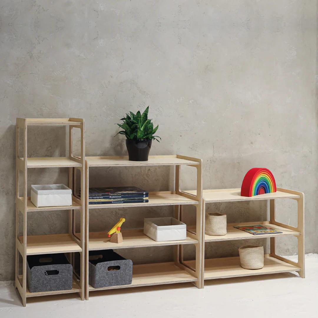 Montessori Regal mit fünf Etagen - Kletterling – einfach Kind sein
