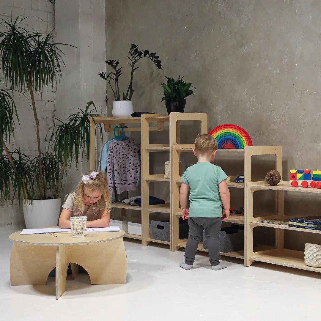 Montessori Regal mit fünf Etagen - Kletterling – einfach Kind sein