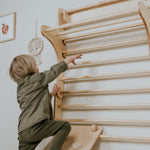 Pikler Dreieck (2in1 Sprossenwand) und Rutsche von leg&go - Kletterling – einfach Kind sein