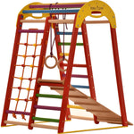Klettergerüst PIPPI LANGSTRUMPF GYM | Sprossenwand, Netz, Ringe | ab 3 Jahren - Kletterling – einfach Kind sein