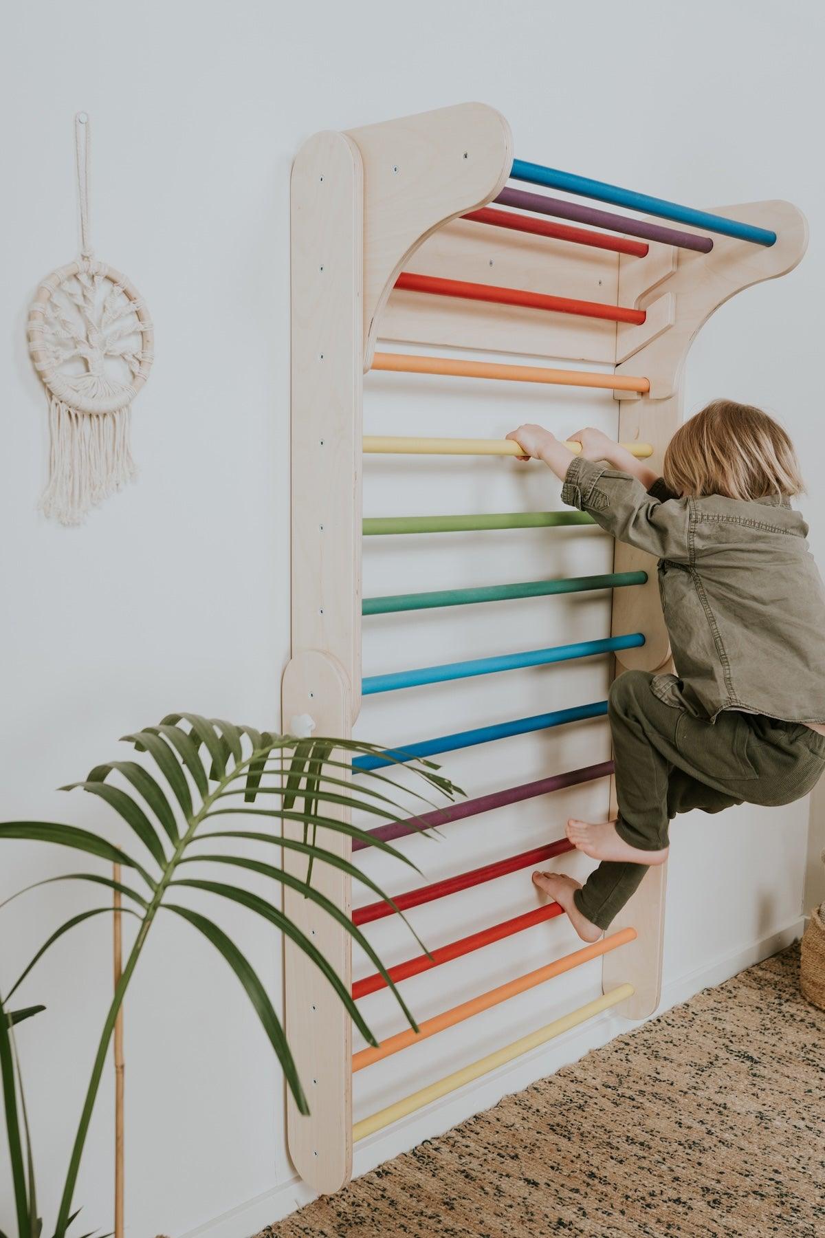 Pikler Dreieck und Sprossenwand 2in1 von leg&go - Kletterling – einfach Kind sein