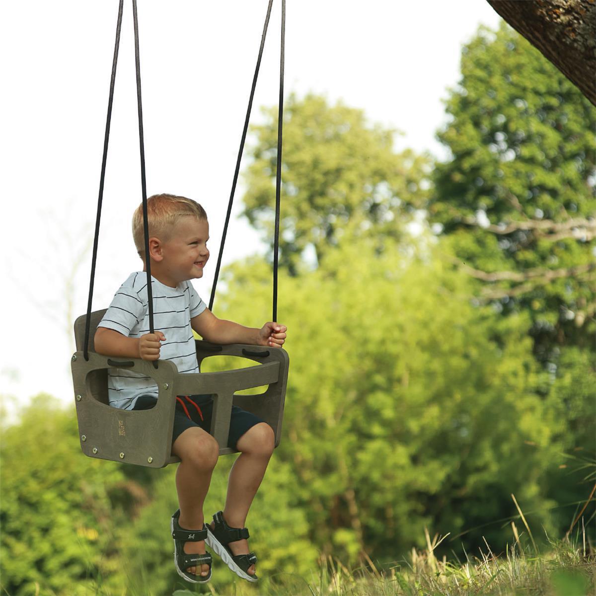 Baby Schaukel für Kinder Set braun - Kletterling – einfach Kind sein