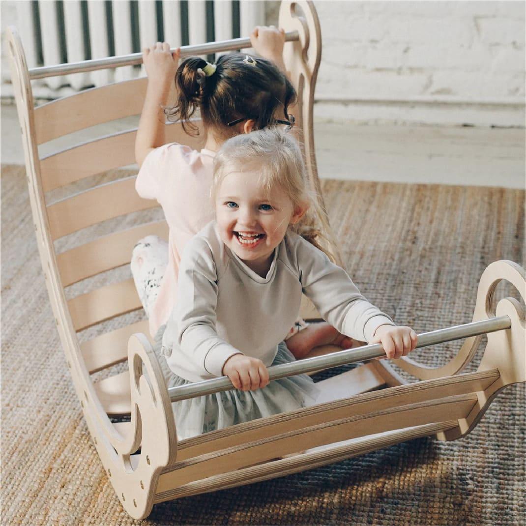 XXL Montessori Kletterbogen und Kletterwippe - Kletterling – einfach Kind sein