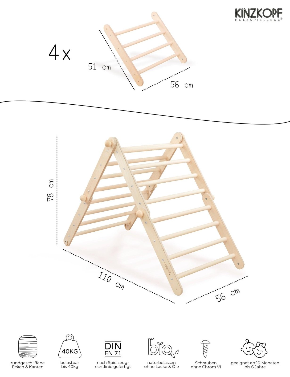 ZAUBERKETTE mit Rutsche/Hühnerleiter - Kletterling – einfach Kind sein