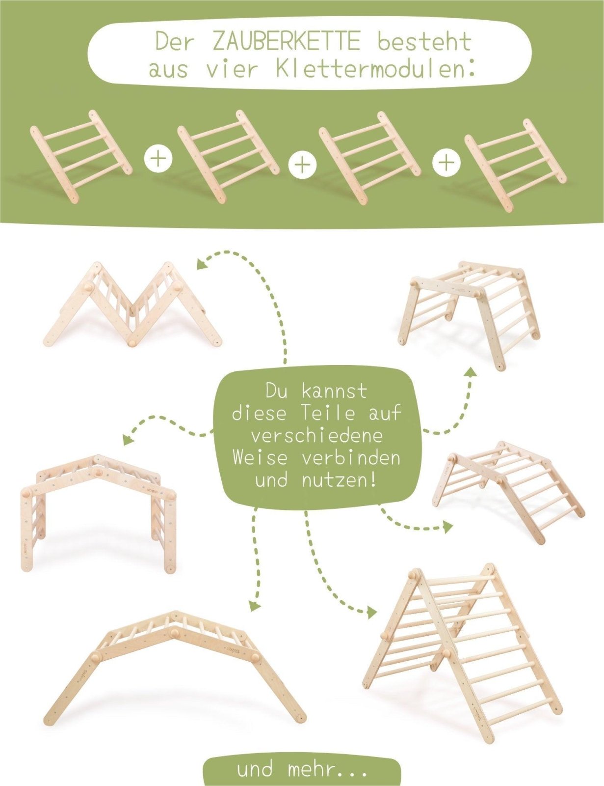 ZAUBERKETTE mit Rutsche/Hühnerleiter - Kletterling – einfach Kind sein